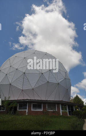 Vista da Rádio Observatório de Itapetinga, em Atibaia. Foto Stock