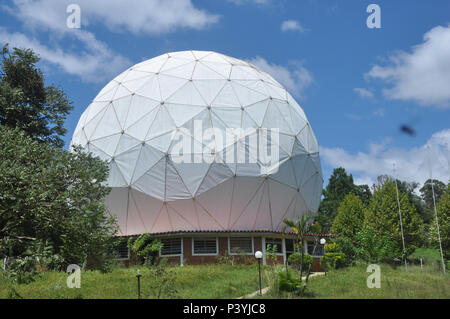 Vista da Rádio Observatório de Itapetinga, em Atibaia. Foto Stock