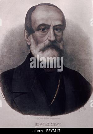 GIUSEPPE MAZZINI (1805/1872) POLITICO, PERIODISTA Y ACTIVISTA ITALIANO. Foto Stock