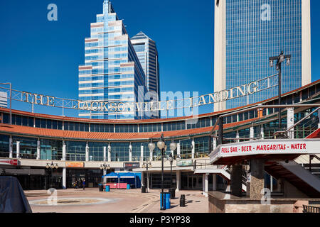 Il Jacksonville Landing marketplace di intrattenimento, Jacksonville, Florida Foto Stock