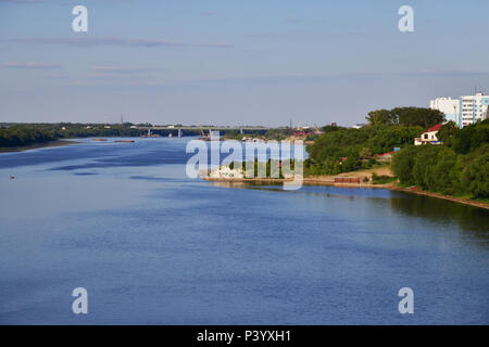 Fiume Oka nel quartiere Kolomna , Russia Foto Stock