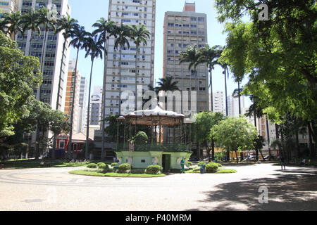 Visita da praça Carlos Gomes, nessun centro de Campinas, SP. Foto Stock