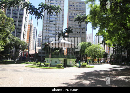 Visita da praça Carlos Gomes, nessun centro de Campinas, SP. Foto Stock