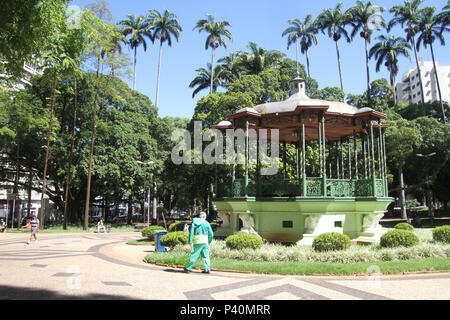 Visita da praça Carlos Gomes, nessun centro de Campinas, SP. Foto Stock