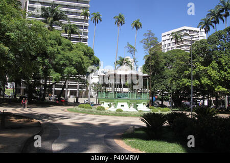 Visita da praça Carlos Gomes, nessun centro de Campinas, SP. Foto Stock