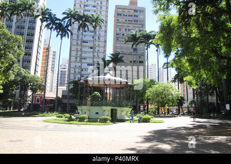 Visita da praça Carlos Gomes, nessun centro de Campinas, SP. Foto Stock