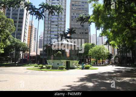 Visita da praça Carlos Gomes, nessun centro de Campinas, SP. Foto Stock