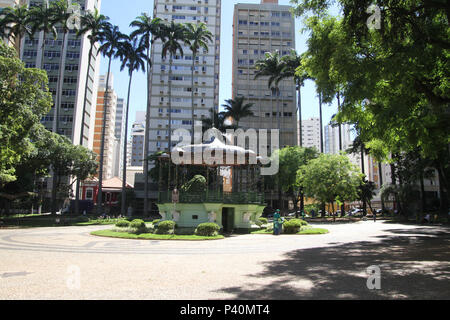 Visita da praça Carlos Gomes, nessun centro de Campinas, SP. Foto Stock