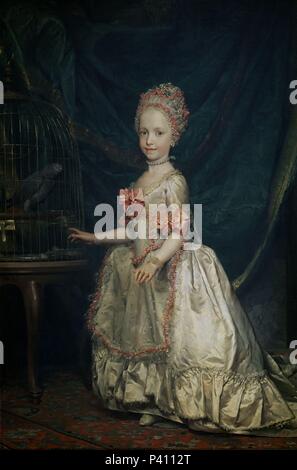 'Maria Teresa d'Austria", 1771, scuola tedesca, olio su tela, 144 cm x 105 cm, P02193. Autore: Anton Raphael Mengs (1728-1779). Posizione: Il MUSEO DEL PRADO-PINTURA, MADRID, Spagna. Foto Stock