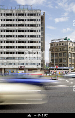 Berlino, Germania, rovina Haus der Statistik ad Alexanderplatz in Berlin-Mitte Foto Stock