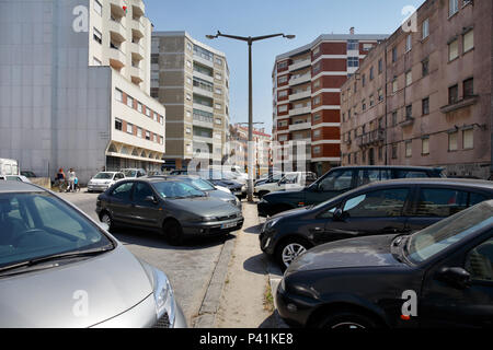 Caldas da Rainha, Portogallo, area residenziale di Caldas da Rainha Foto Stock