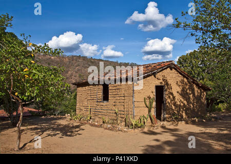 Casa de Paipa casa casa de Maria Bonita Angicos Grota de Angicos Maria Bonita Lambião Sergipe Sertão de Sergipe Nordeste Sergipe História de lampião Brasil Foto Stock