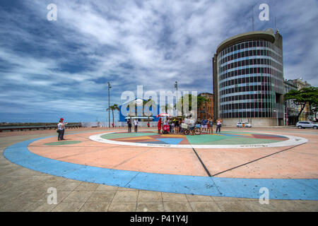 Recife - PE Praça Rio Branco di Recife Antigo Marco Zero de Recife Av. Alfredo Lisboa Recife Pernambuco Nordeste brasile Foto Stock