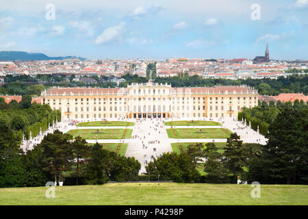 Il Castello di Schoenbrunn Vienna , Austria Foto Stock