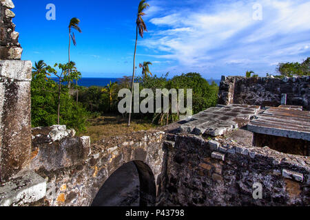 Castelo de Garcia d'Ávila, Mata de São João, Bahia, Nordeste, Brasil. Foto Stock