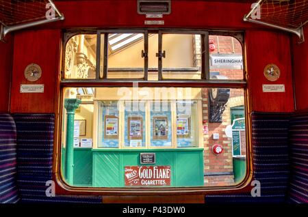 Sheringham Stazione ferroviaria dal Principe Nero. Foto Stock