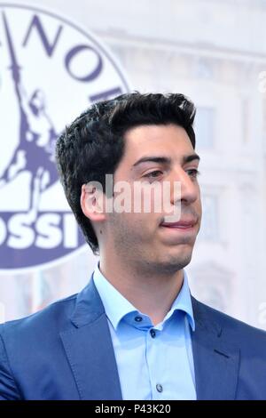 Renzo Bossi durante la Lega Nord incontro a Milano 13-05-2011 Foto Stock