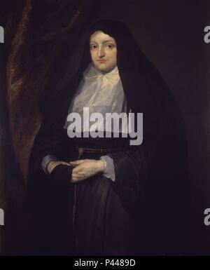 LA Infanta Isabel Clara Eugenia - siglo XVII - OLEO/LIENZO - 109x90 cm - NP 2565. Autore: Anthony van Dyck (1599-1641) (copy). Posizione: Il MUSEO DEL PRADO-PINTURA, MADRID, Spagna. Foto Stock