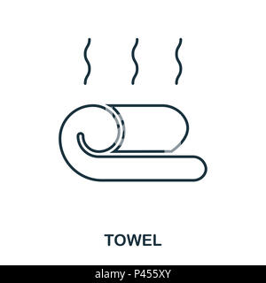 Icona di asciugamani. Piatto icona di stile design. UI. Illustrazione dell'icona di asciugamani. Pittogramma isolato su bianco. Pronto per l'uso nella progettazione web, applicazioni software, stampa. Foto Stock