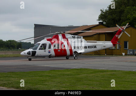 Coast Guard Salvataggio in elicottero Foto Stock