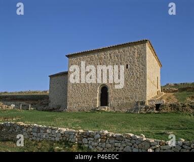 MOZARABE ERMITA DE SAN BAUDELIO DE BERLANGA - SIGLO XI. Posizione: Ermita de San BAUDELIO, CASILLAS DE BERLANGA, Soria, Spagna. Foto Stock