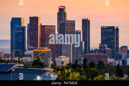 Los Angeles skyline, California, Stati Uniti d'America. Foto Stock