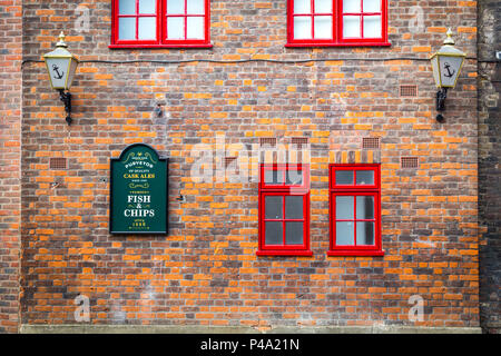 Anchor Bankside pub dettaglio, Londra, Regno Unito. Foto Stock