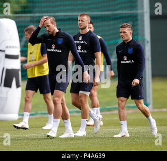 Zelenogorsk, San Pietroburgo, Russia. 21 Giugno, 2018. Harry Kane di Inghilterra durante un'Inghilterra sessione di formazione alla Stadium Spartak Zelenogorsk il 21 giugno 2018 in Zelenogorsk, San Pietroburgo, Russia. Credito: Immagini di PHC/Alamy Live News Foto Stock