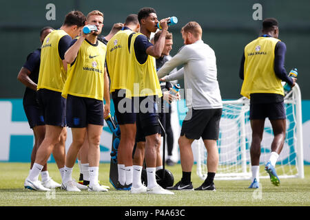 Zelenogorsk, San Pietroburgo, Russia. 21 Giugno, 2018. Marcus Rashford di Inghilterra durante un'Inghilterra sessione di formazione alla Stadium Spartak Zelenogorsk il 21 giugno 2018 in Zelenogorsk, San Pietroburgo, Russia. Credito: Immagini di PHC/Alamy Live News Foto Stock