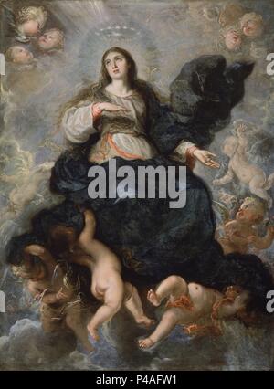 LA ASUNCION (1683) OLEO/LIENZO 167*125cm. Autore: Juan Carreño de Miranda (1614-1685). Posizione: Museo delle Belle Arti di Bilbao, Biscaglia, Spagna. Foto Stock