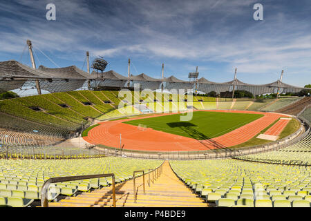 L'Europa, in Germania, in Baviera, Monaco di Baviera, Olympiastadion Foto Stock