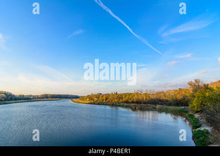 Vienna, Donauauen (Danubio Auen) Parco Nazionale, lanca Kühwörter Wasser, 22. Donaustadt, Wien, Austria Foto Stock