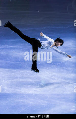 Yuzuru Hanyu (JPN) effettuando al Pattinaggio di Figura mostra di Gala presso i Giochi Olimpici Invernali PyeongChang 2018 Foto Stock