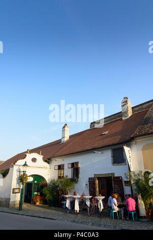 Ruggine, vino ristorante cafe, Neusiedler See (lago di Neusiedl), Burgenland, Austria Foto Stock