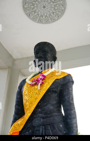 Yeay Penh o Daun Penh statua, Phnom Penh Cambogia Foto Stock