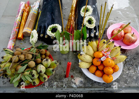 Yeay Penh statua, Phnom Penh Cambogia Foto Stock