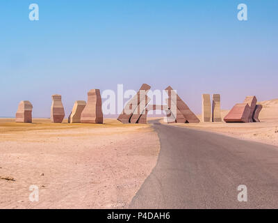 La porta di Allah, ingresso del Parco Nazionale di Ras Mohammed. Sharm el Sheikh, Sinai, Egitto. Foto Stock