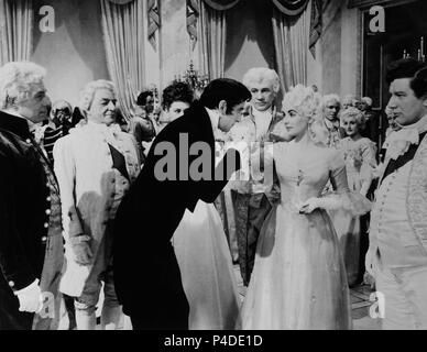 ESCENA DE "BEAU BRUMMELL' - 1954 - Liz Taylor Y STEWART GRANGER - M.G.M (EEUU). Autore: BERNHARDT, Curtis. Foto Stock