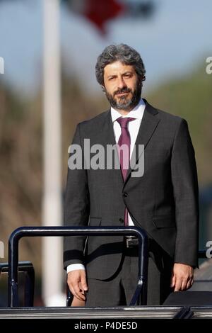 Presidente della Camera dei Deputati Roberto Fico durante l'Arma dei Carabinieri festa a Roma, Italia, a giugno 05, 2018 Foto © Remo Casilli/Sintesi/ Foto Stock