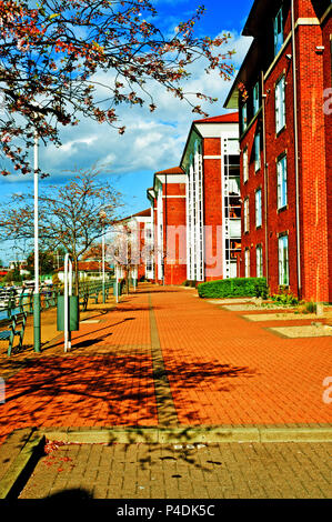Uffici da parte del Fiume Tees, Thornaby on Tees, Cleveland, Inghilterra Foto Stock