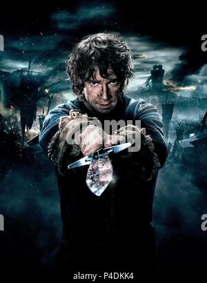 Pellicola originale titolo: HOBBIT: la Battaglia dei cinque eserciti. Titolo inglese: HOBBIT: la Battaglia dei cinque eserciti. Regista: Peter Jackson. Anno: 2014. Stelle: MARTIN FREEMAN. Credito: New Line Cinema / Album Foto Stock