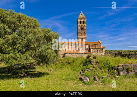 Italia Sardegna Sassari Basilica SS. Trinità di Saccragia XII secolo Foto Stock