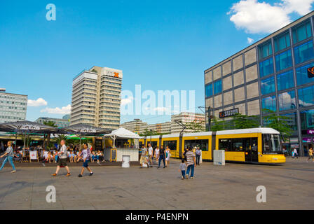 Alexanderplatz di Berlino, Germania Foto Stock