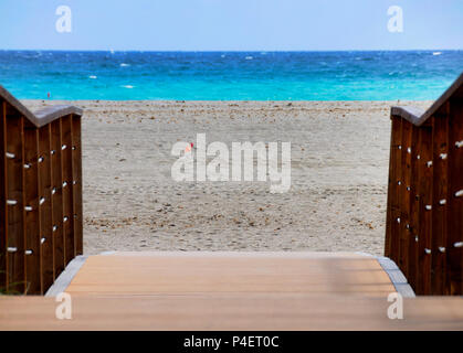 Spiaggia di poeti Cagliari Sardegna Italia Foto Stock