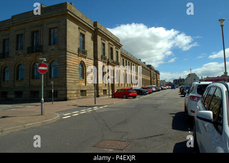 Ayr Sheriff Court e della contea di edifici, Wellington Square, Ayr, Scozia Foto Stock