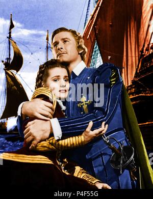 Pellicola originale titolo: il falco del mare. Titolo inglese: il falco del mare. Regista: Michael Curtiz. Anno: 1940. Stelle: Errol Flynn; BRENDA MARSHALL. Credito: WARNER BROTHERS / Album Foto Stock