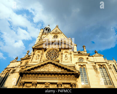Saint Etienne du Mont chiesa cattolica di alloggiamento del santuario di Parigi " patrono - Parigi Francia Foto Stock