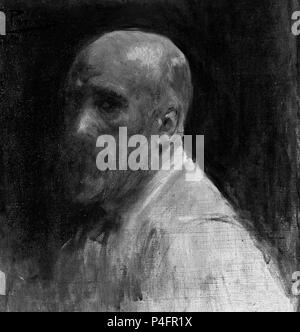 AUTORRETRATO DE Ignacio Pinazo Camarlench (1849-1916) - 1910. Autore: Ignacio Pinazo Camarlench (1849-1916). Foto Stock