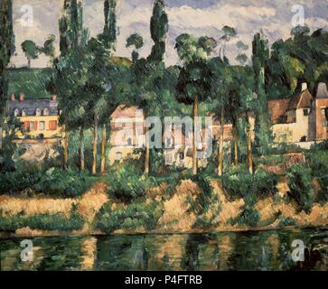 EL CASTILLO DE MEDAN - 1879-81 - O/L - 59x72 - POSTIMPRESIONISMO FRANCES. Autore: Paul Cézanne (1839-1906). Posizione: GALLERIA D'ARTE & musei KELVINGROVE, GLASGOW, SCOZIA. Foto Stock