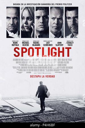 Pellicola originale titolo: Spotlight. Titolo inglese: Spotlight. Regista: TOM MCCARTHY. Anno: 2015. Credito: sperduta contenuto/primo sguardo MEDIA partecipante/media/ROCKLIN / Album Foto Stock